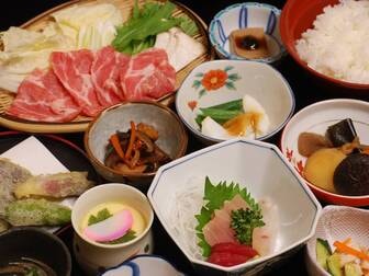 平山温泉 旅館 かどや<熊本県>/*夕食一例