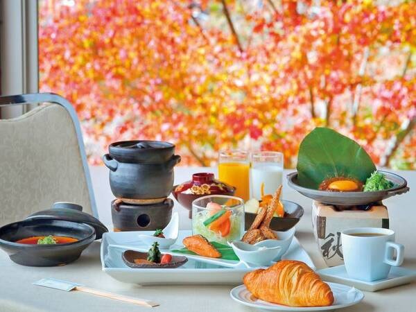 一日の始まりは朝食から。飛騨の郷土料理を交え、体に優しい朝食をご用意/写真一例