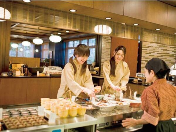 【朝食/例】漬物ステーキなどの郷土料理を含め50種以上の和洋バイキング