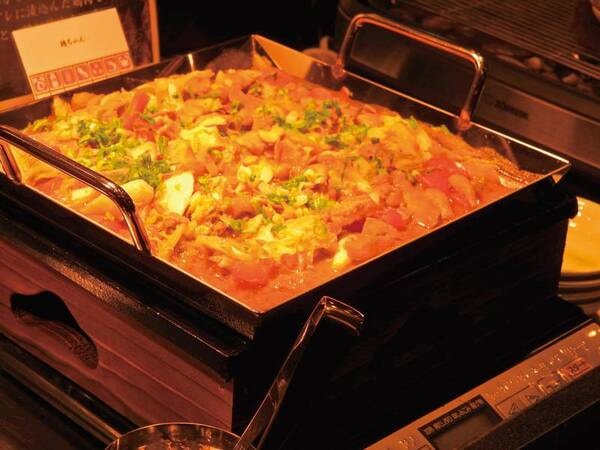 【朝食バイキング/一例】郷土料理の鶏ちゃん