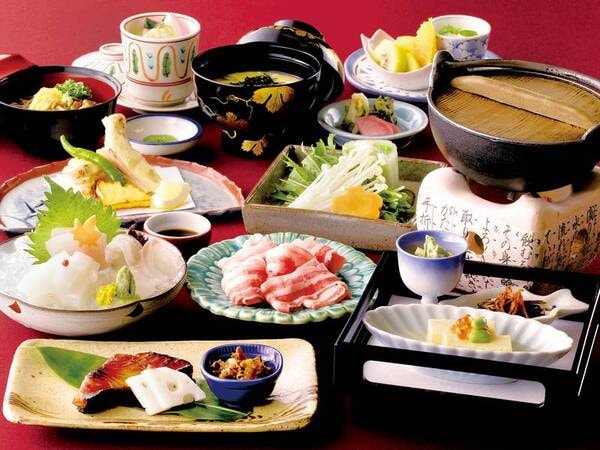 【旬味和会席プラン/例】板長自ら市場に出向き吟味した食材を提供する