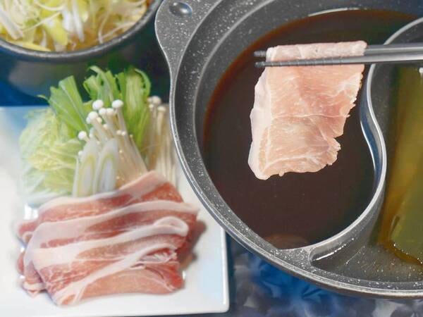 国産豚すき鍋orしゃぶしゃぶ/例