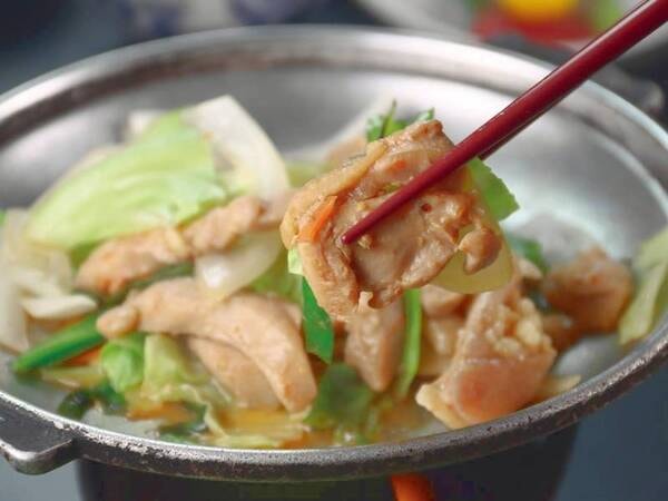 B級グルメを堪能!鶏ちゃん定食/例