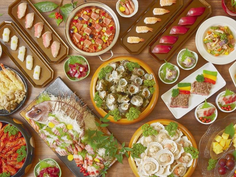 ホテル ラヴィエ川良の「［飲み放題付］約60品海鮮バイキング」12,500