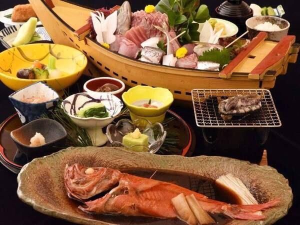 スタンダードプラン(金目鯛･鮑・地魚)/一例
