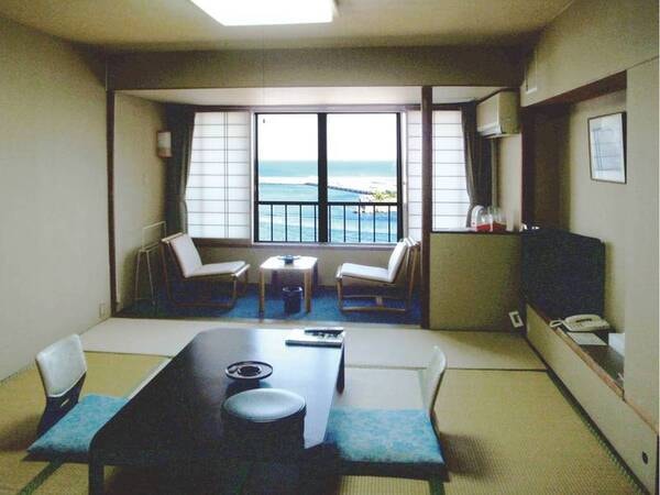 【客室からの眺望/例】海を一望できるオーシャンビュー和室をご用意