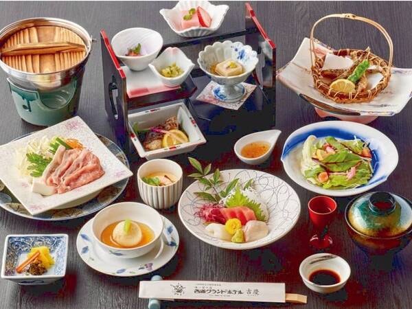 みかわ豚と季節の魚介付お気軽会席/例