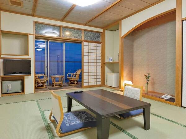 【10畳和室＜UB＆トイレ＆洗面＞/例】伊勢湾を望むオーシャンビュー♪