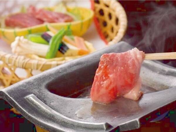 【宿名物「牛ひきずり鍋」/例】冬の3大味覚会席