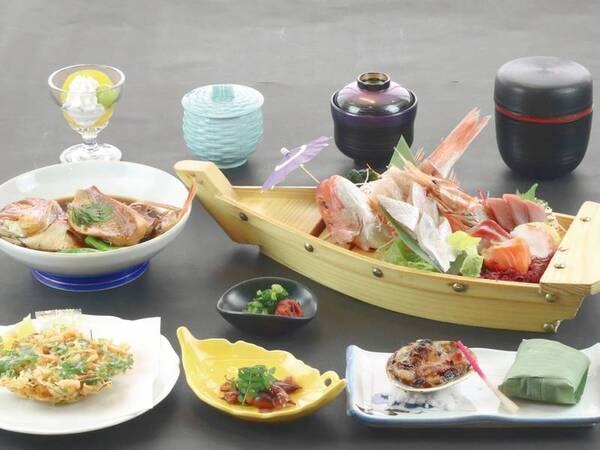 【一色漁港直送!天然地魚盛合せ会席/例】その日のおすすめ鮮魚をお楽しみください!
