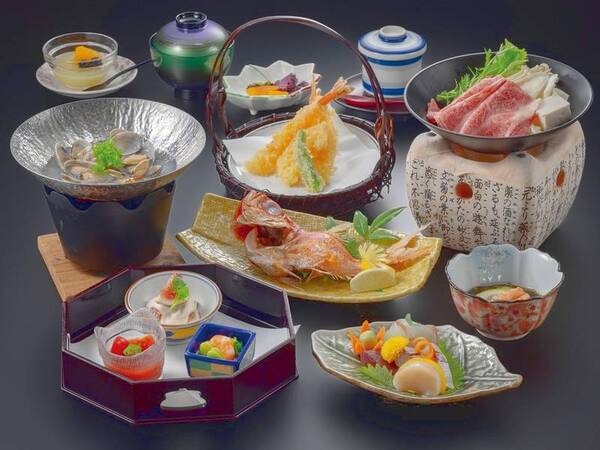 【季節の和会席/例】季節折々の料理をいただくことができる