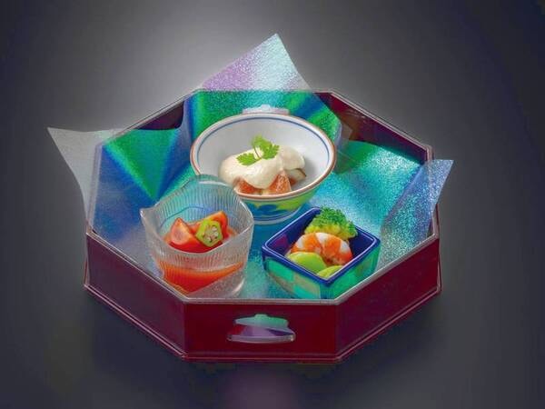 前菜3種盛/夕食例