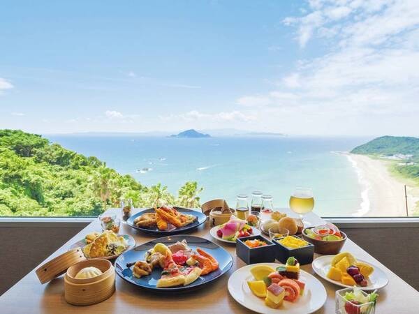 【眺望・食事/例】絶景を眺めながらおいしいお料理を