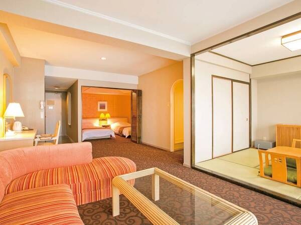 和洋室[57平米]【客室/例】広々とした造りの57平米和洋室。