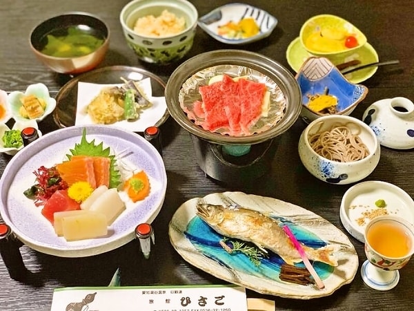 【鳳来牛付き季節の和会席/例】