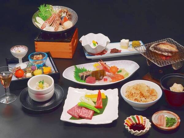 【あわび＆知多牛付会席＜渚御膳＞/例】