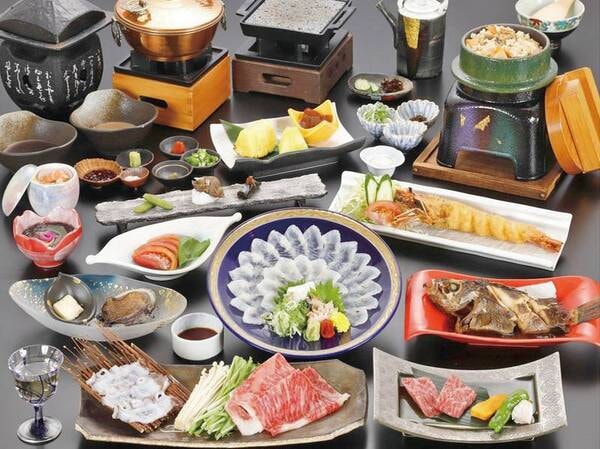 【夕食/例】鮑&知多牛付き海会席/海