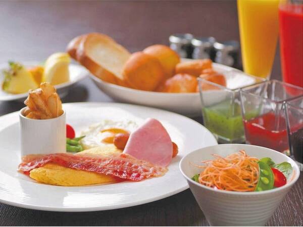 【朝食/例】和食と洋食のメニューを日替わりでご提供