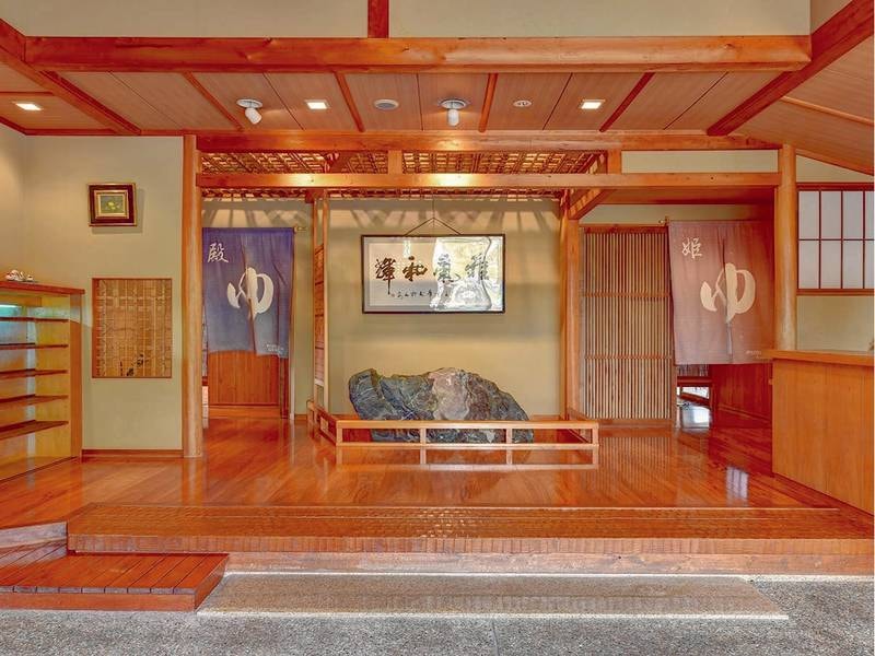 【1階/大浴場】庭園露天風呂『風待ちの湯』入口