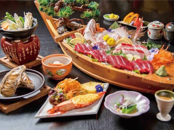 【夕食/例】お手軽舟盛り会席(11~3月)