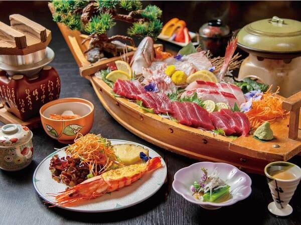 【夕食/例】お手軽舟盛り会席(4~10月)