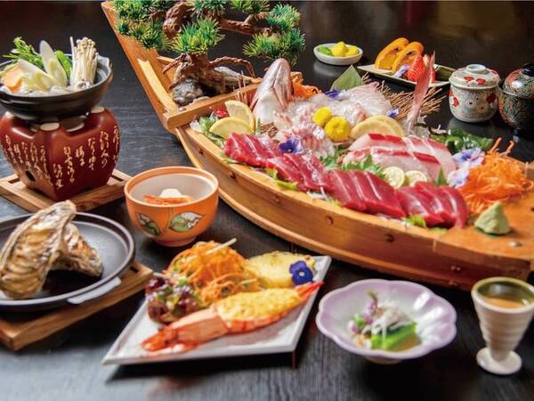 【夕食/例】お手軽舟盛り会席(11~3月)