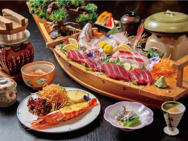 舟盛り倍盛り会席/例