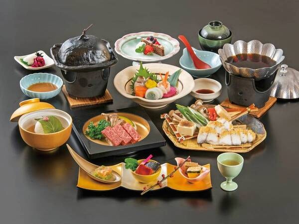 近江牛陶板焼き会席 3~5月の一例