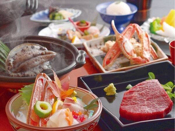 彩月デラックス プレミアム但馬牛+鮑/例