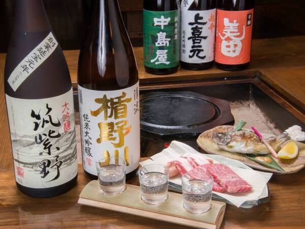 *九州各地はもとより全国から厳選した日本酒を取り揃えています