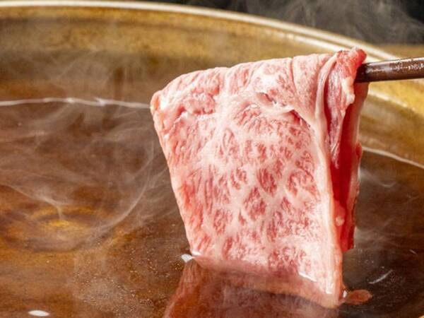 【平日限定・近江牛鍋プラン/例】近江牛しゃぶしゃぶ又は、近江牛しゃぶしゃぶより選択