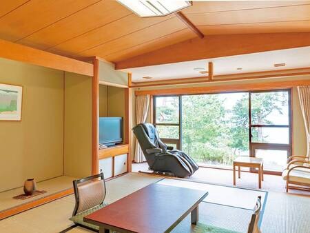 【客室／和室一例】琵琶湖望む、広縁付10畳和室
