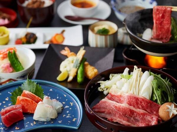 【季節の会席/冬の例】近江牛と旬の食材を愉しむ会席