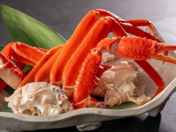 【蟹食べ放題付】土地の恵み会席/写真一例※カニは皿盛りでテーブルサービスにてご提供致します
