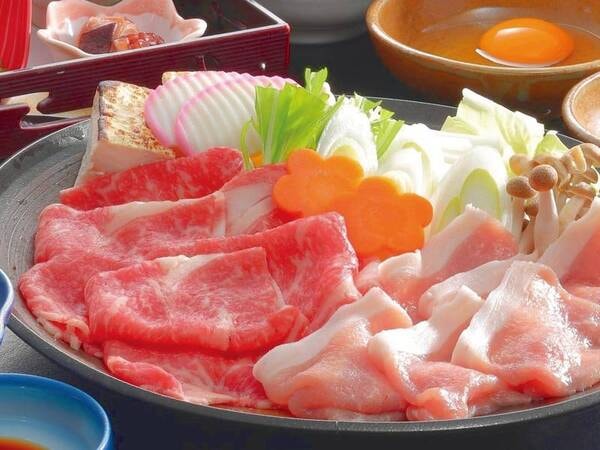 2種類のブランド肉を味わえる