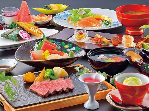 【基本のお料理/一例】山形牛ローストがメインのお料理