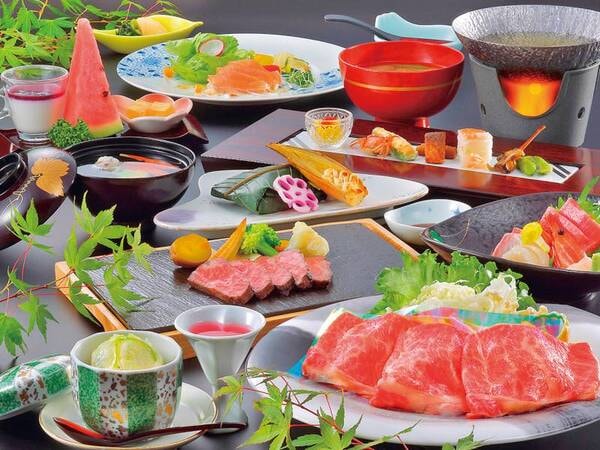 【料理ランクUP/一例】山形牛のしゃぶしゃぶ付!