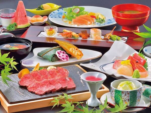 【料理ランクUP/一例】メインのお料理「山形牛ロースト」の量を基本プランの2倍に!