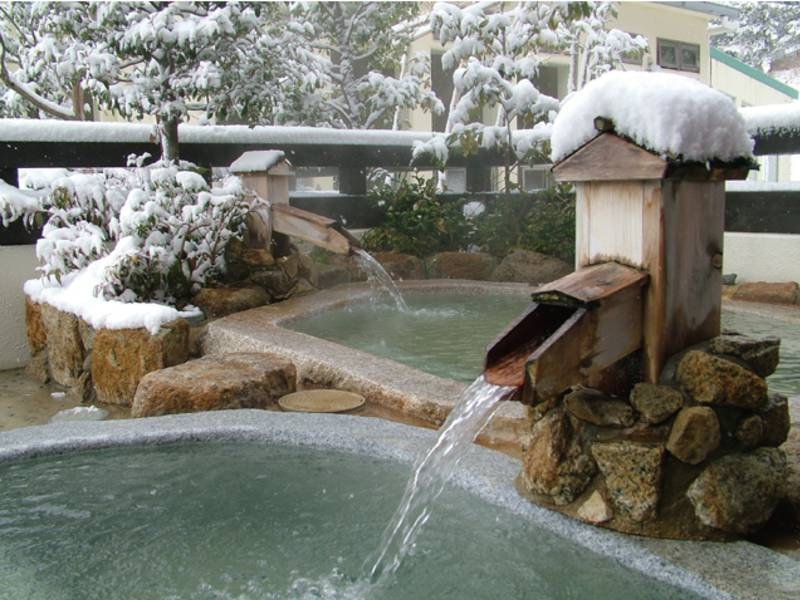 【雪見露天風呂】るり渓温泉バーデゾーン