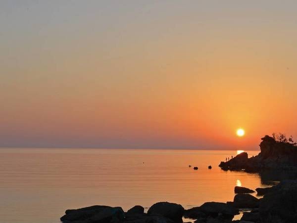 夕陽（6月のある日の夕陽）