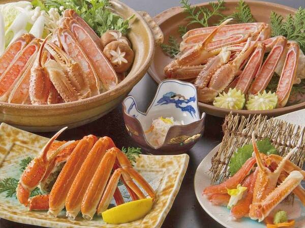 北洋産ズワイガニ２杯＋地魚お造り４種付コース/例