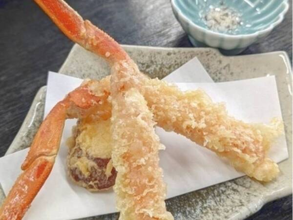 【かに＆旬魚コース/例】カニ天