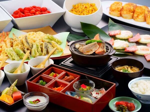 【朝食/例】御膳付きハーフバイキング