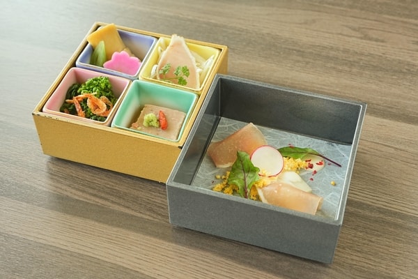 【朝食/例】先付け　猪口盛弁当