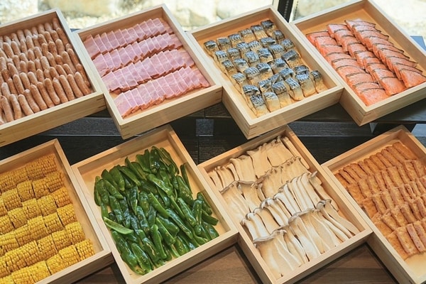 【朝食ハーフバイキング/例】炙り物コーナー