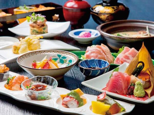 【夕食/過去の一例】神戸中央卸市場より館主が旬の食材を仕入れる
