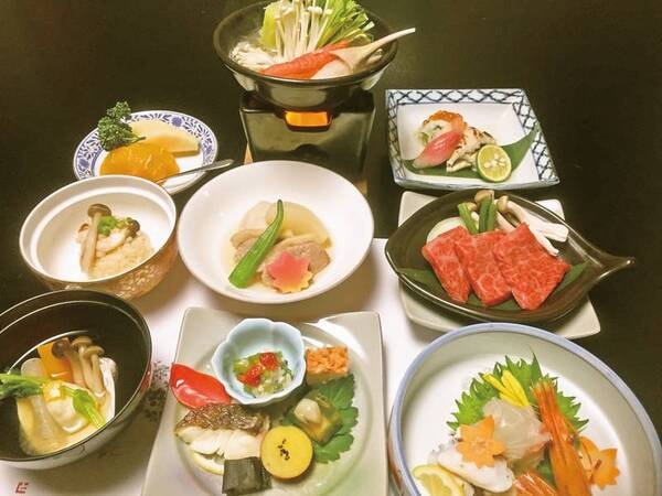 【黒毛和牛と瀬戸内の幸プラン/12月~2月までの一例※変更の場合有】