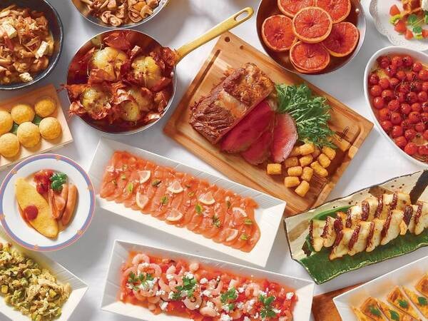 朝食バイキング一例