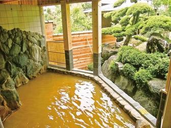 天然温泉 石道/【露天風呂】茶褐色のにごり湯を堪能!