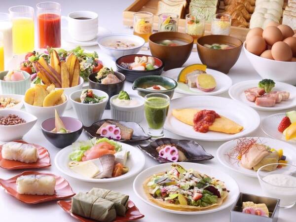 【朝食バイキング/例】奇数日と偶数日でメニューが異なる「奈良の朝ごはん」
